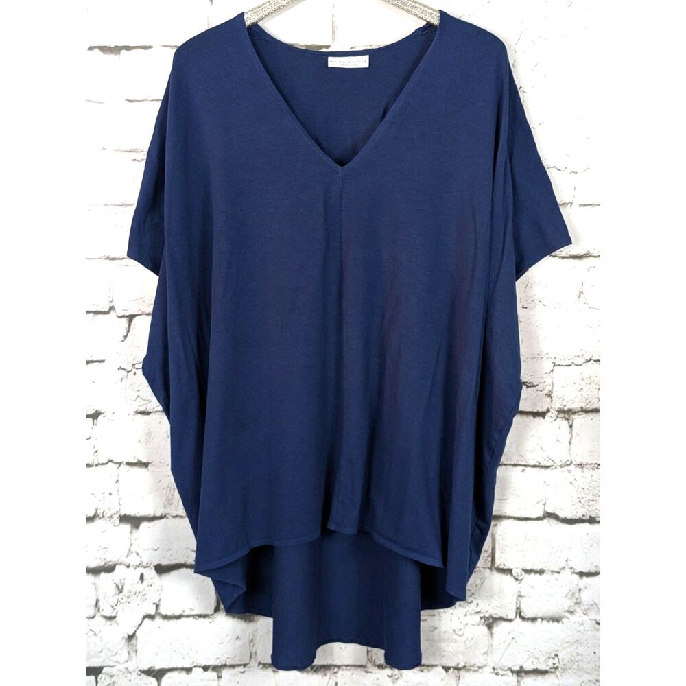 bryn WALKER "Eoin" Oversized Lagenlook Artsy Tunic Minimalist Art Stretch Medium